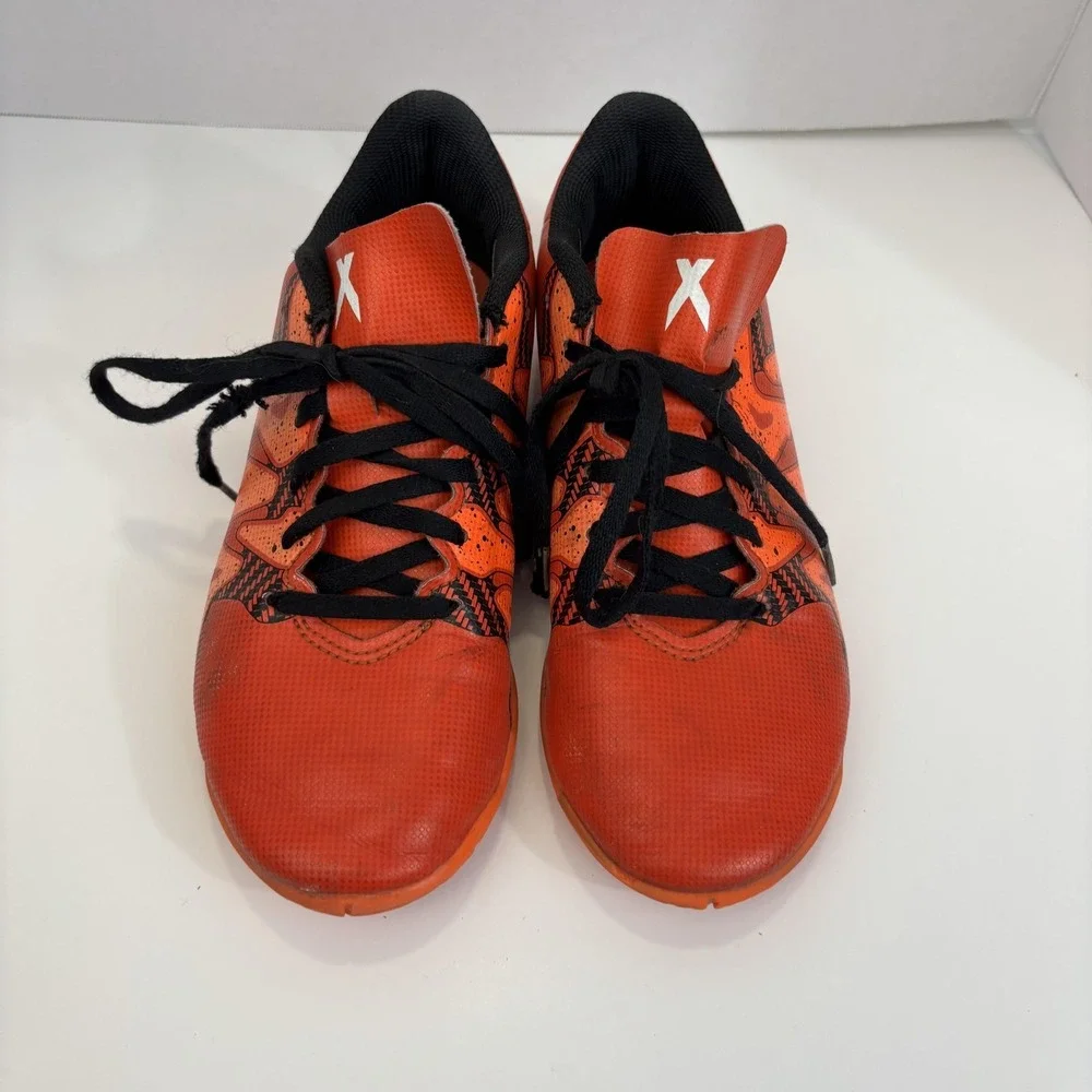 Adidas X 15.4 Indoor Soccer‎ Shoes Youth Size 4.5 Orange Sneakers S83170